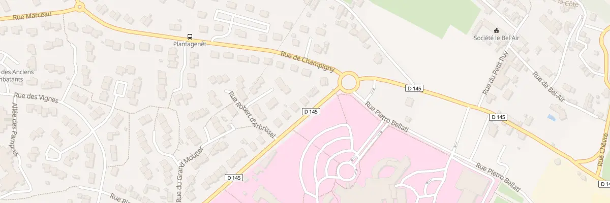 Plan du 96 Rte de Fontevraud à Saumur