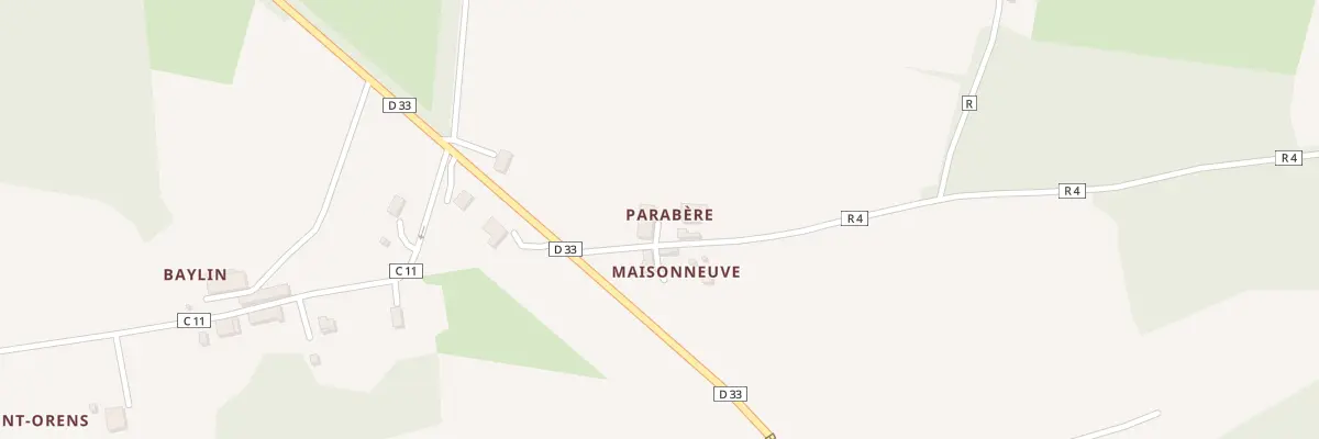 Plan du 5030 A Parabere à Lias-d’Armagnac