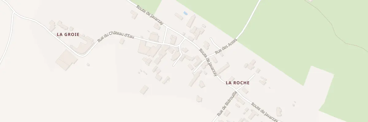 Plan du 28 Rte de Javarzay à Bougon