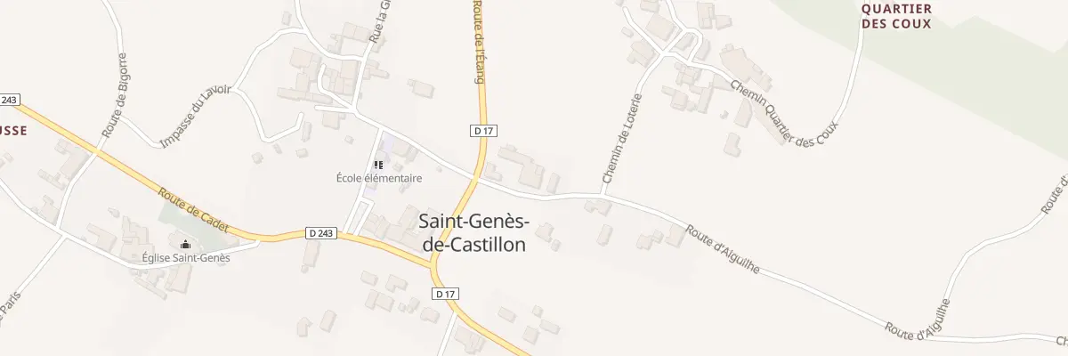 Plan du 39 Loterie à Saint-Genès-de-Castillon