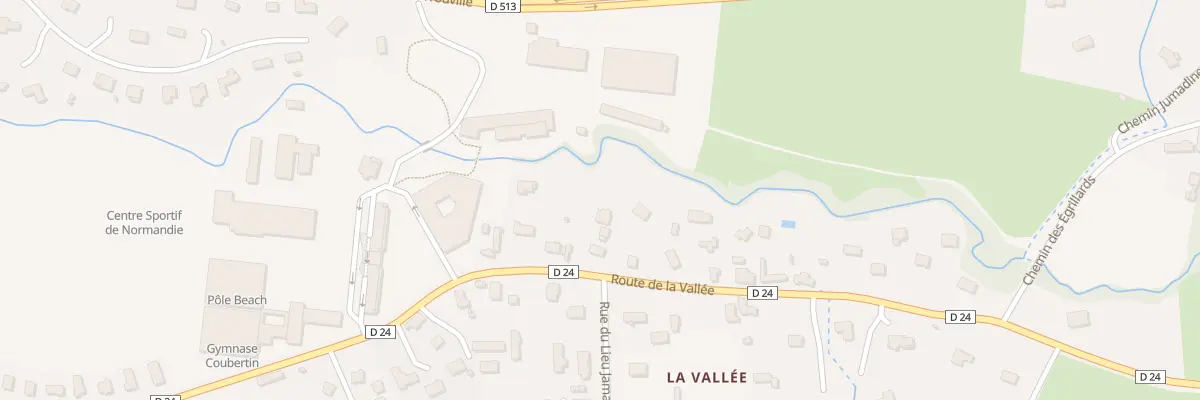 Plan du 91 Rte de la Vallée à Houlgate