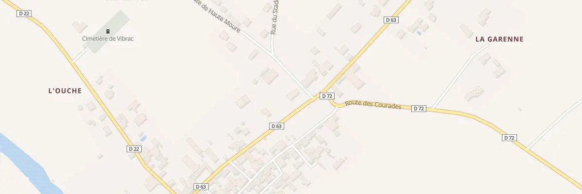 Plan du 1 Rte de Haute Moure à Vibrac
