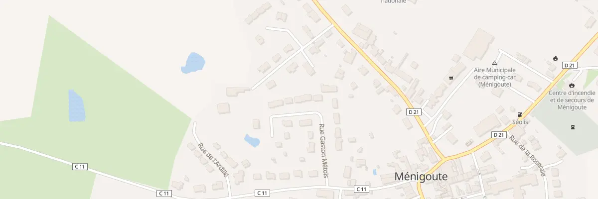 Plan du 18 Rue Gaston Métois à Ménigoute