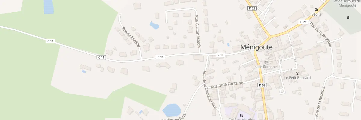 Plan du 3 Rue de Coutières à Ménigoute