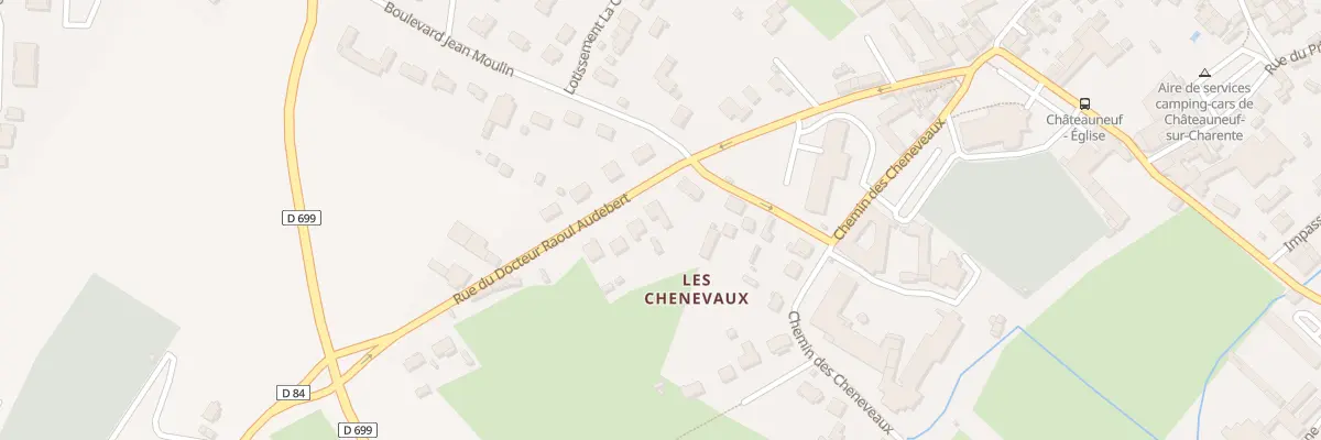 Plan du 11 Rue du Docteur Raoul Audebert à Châteauneuf-sur-Charente