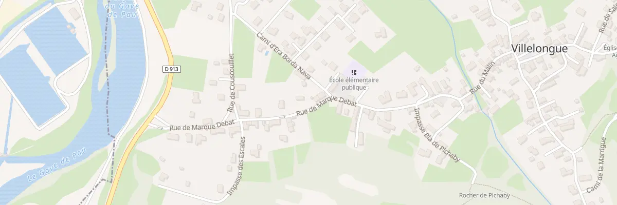 Plan du 24 Rue de Marque Debat à Villelongue