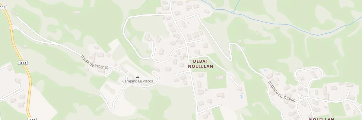 Plan du 13 Rue des Espeyrades à Beaucens