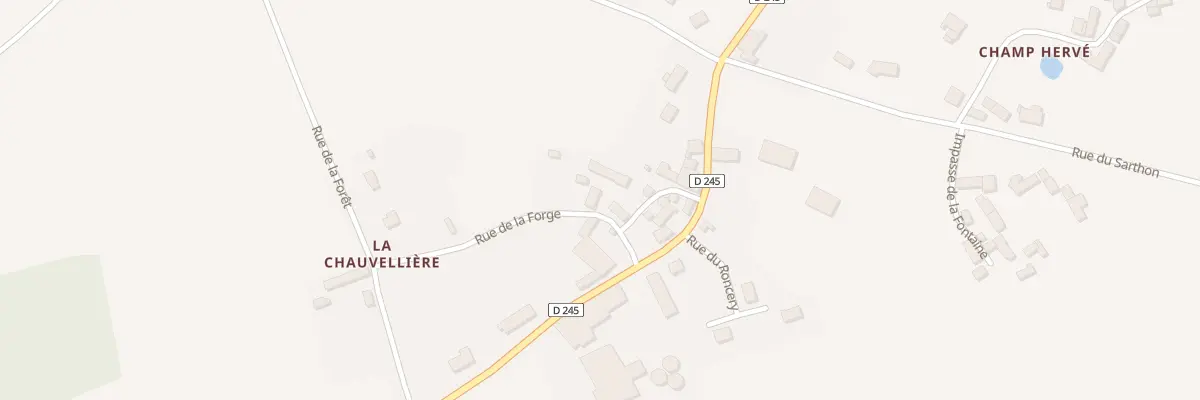 Plan du 5010 La Chauvelliere à Ravigny