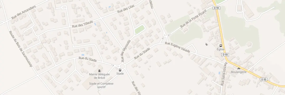 Plan du 8 Rue du Stade à Bellevigne-les-Châteaux