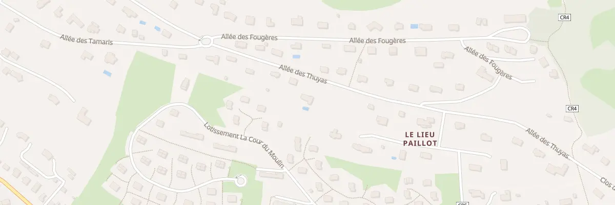 Plan du 6 All des Thuyas à Houlgate