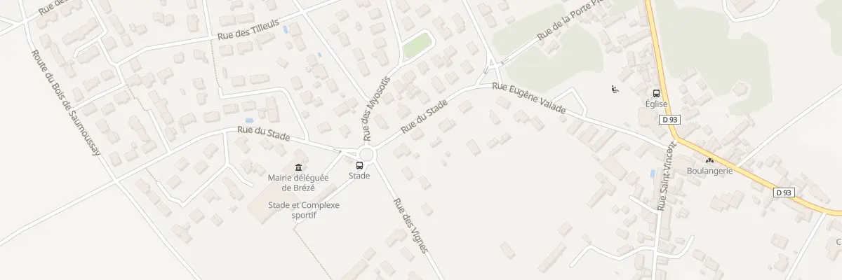 Plan du 5 Rue du Stade à Bellevigne-les-Châteaux
