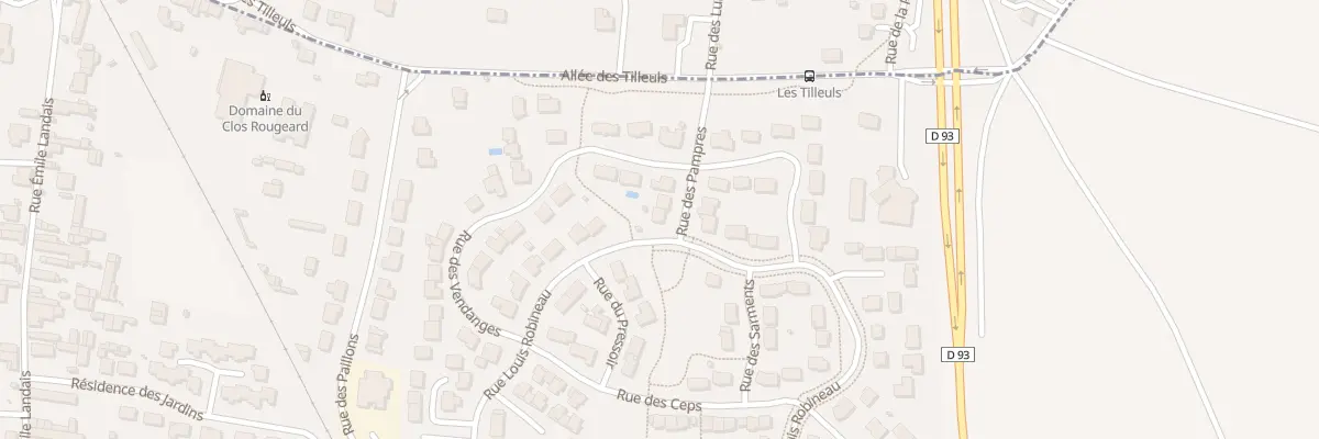 Plan du 2 Rue des Pampres à Bellevigne-les-Châteaux