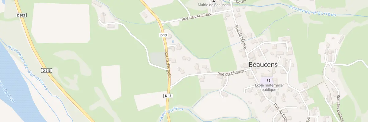 Plan du 5100 Rue du Château à Beaucens