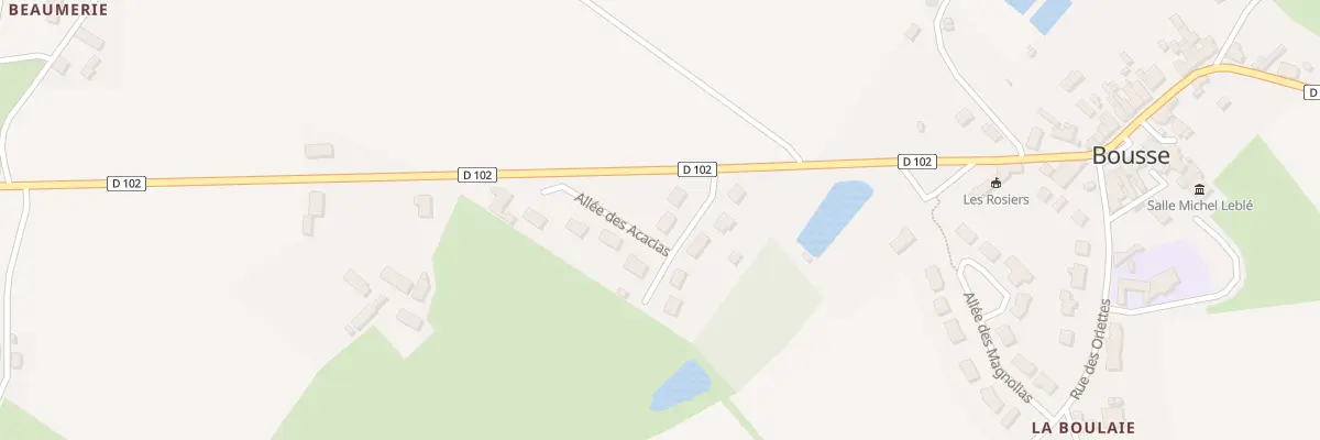 Plan du 7 All des Acacias à Bousse