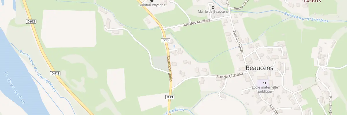 Plan du 6 Rte d’Argelès à Beaucens
