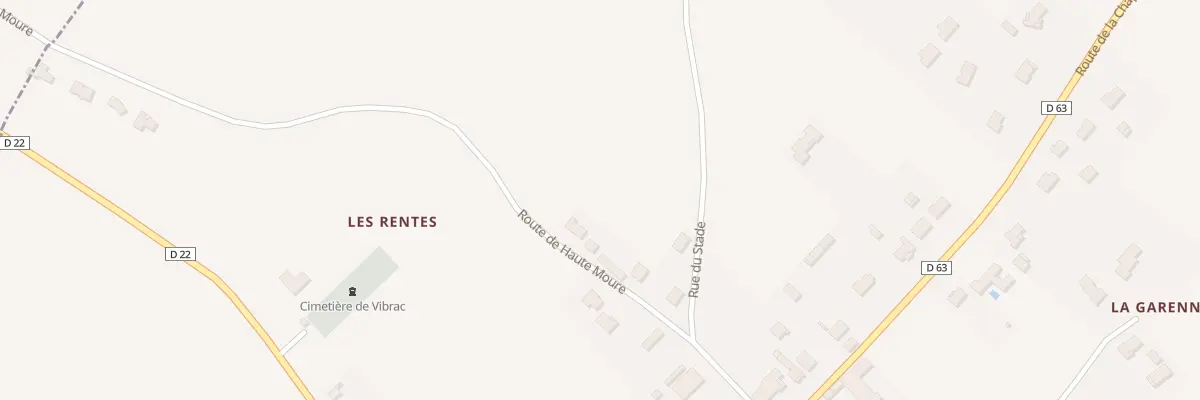 Plan du 10 Rte de Haute Moure à Vibrac