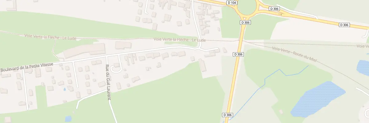 Plan du 164 Bd de la Petite Vitesse à La Flèche