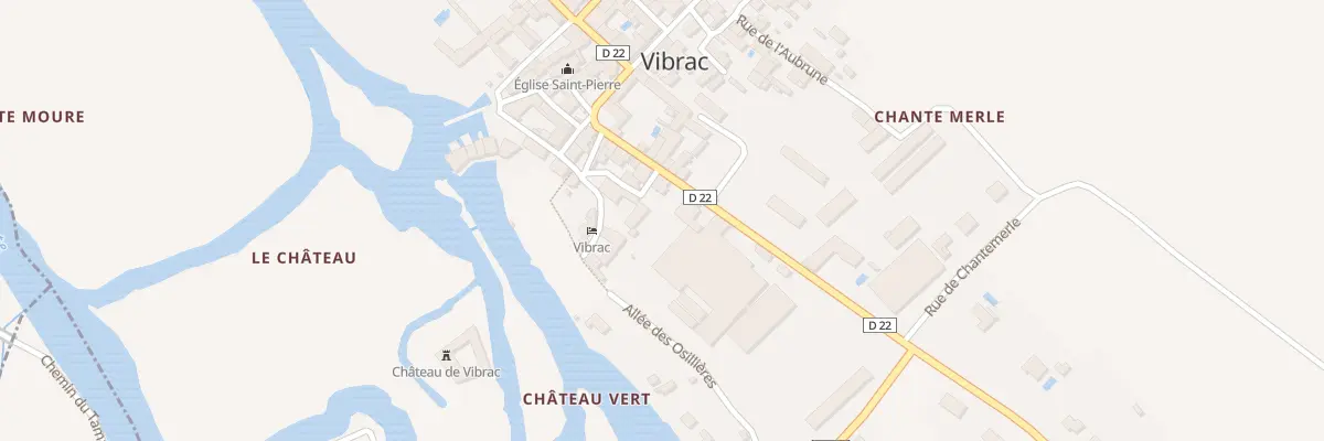 Plan du 16 Rte de Chateauneuf à Vibrac
