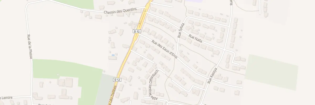 Plan du 8 Rue des Eaux d’Ems à La Flèche
