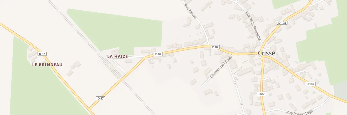 Plan du 7 Rue de la Gare à Crissé
