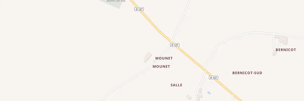 Plan du 1 Mounet à Blasimon