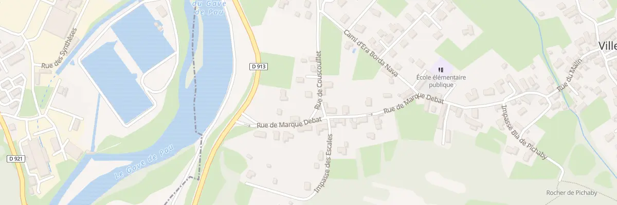 Plan du 1 Rue de Couscouillet à Villelongue
