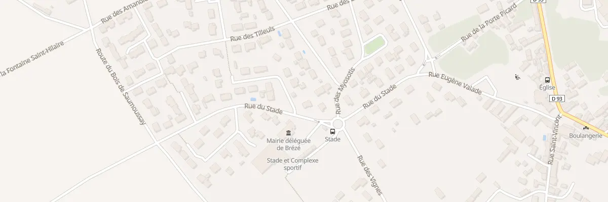 Plan du 14 Rue du Stade à Bellevigne-les-Châteaux