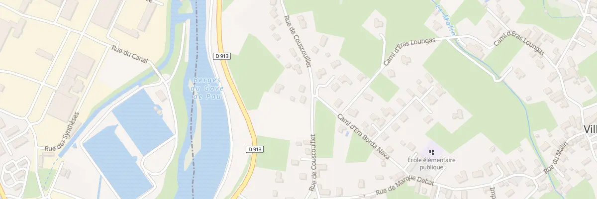 Plan du 15 Rue de Couscouillet à Villelongue