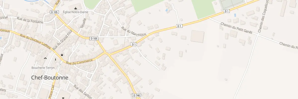 Plan du 22 Rte de Sauzé à Chef-Boutonne