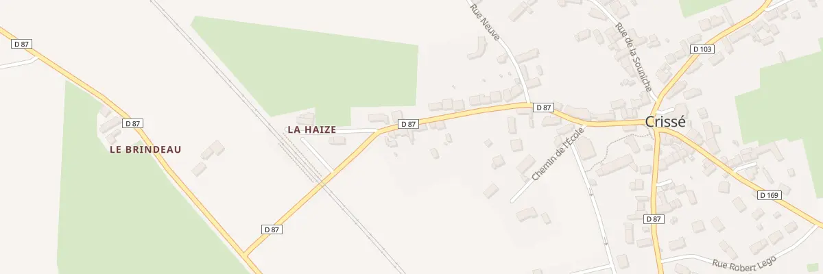 Plan du 13 Rue de la Gare à Crissé