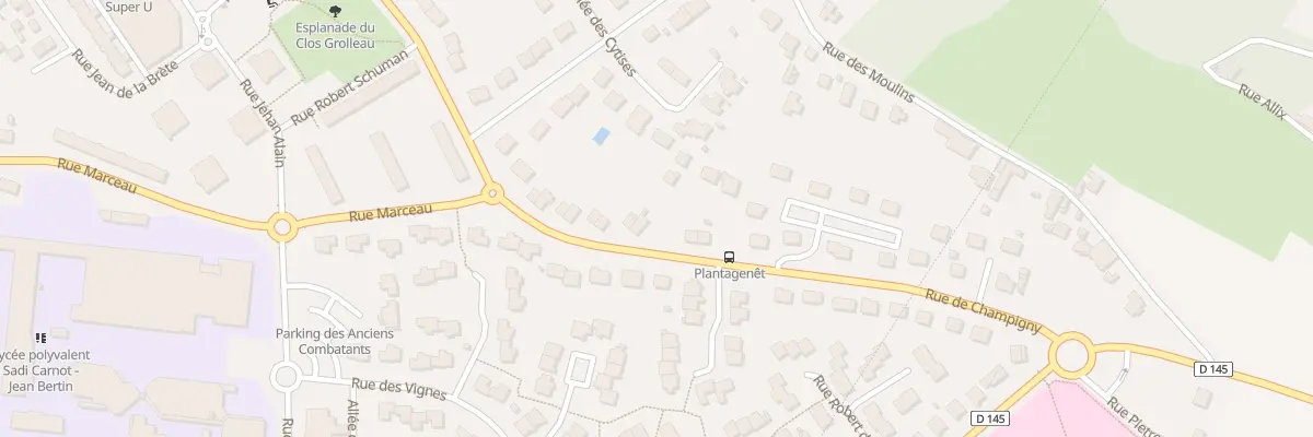 Plan du 754 Rue de Champigny à Saumur