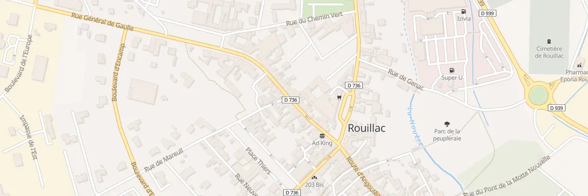Plan du 19 Rue Gen de Gaulle à Rouillac