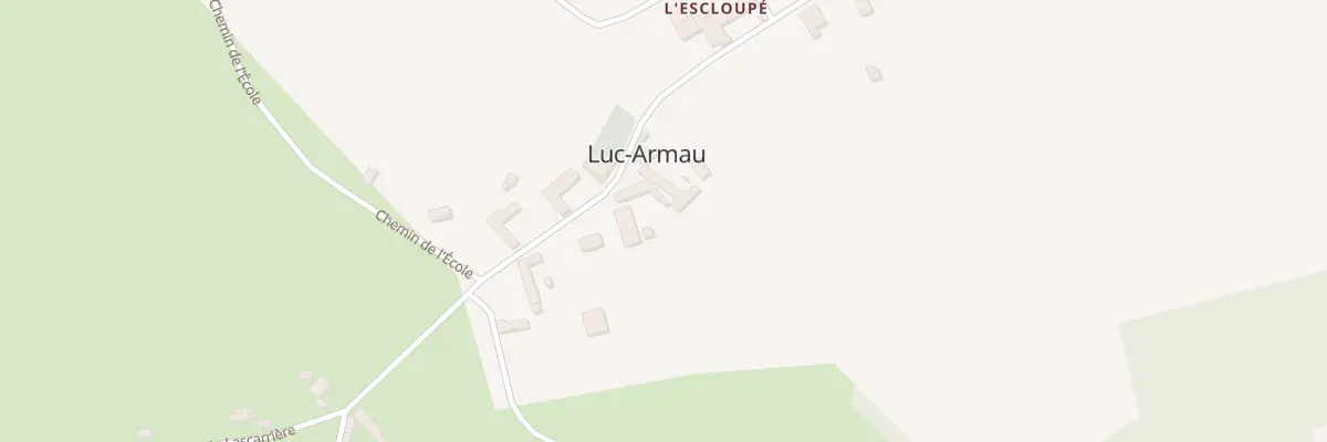 Plan du 14 Rte de Vidouze à Luc-Armau