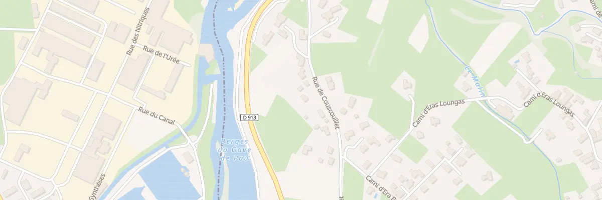 Plan du 25 Rue de Couscouillet à Villelongue