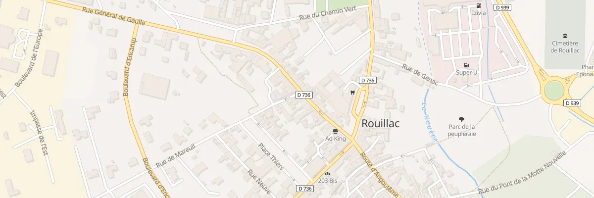 Plan du 34 Rue de la Gare à Rouillac