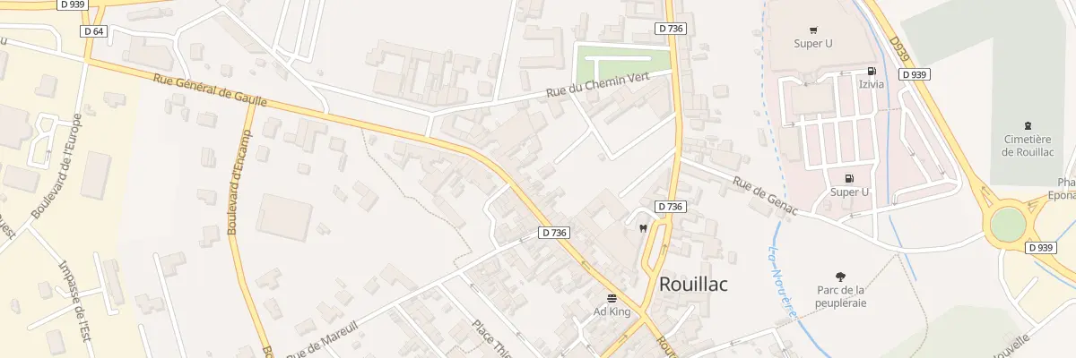 Plan du 164 Rue Gen de Gaulle à Rouillac