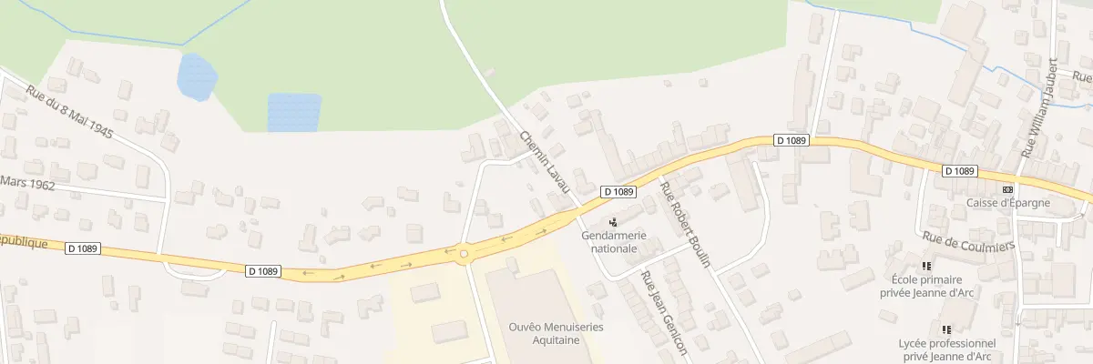 Plan du 208 Laveau Est à Saint-Médard-de-Guizières