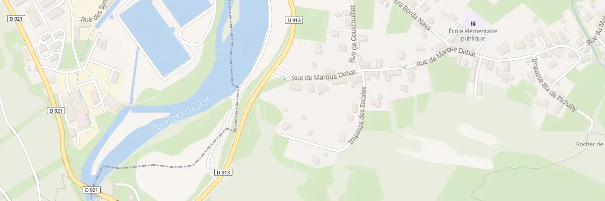 Plan du 43 Rue de Marque Debat à Villelongue