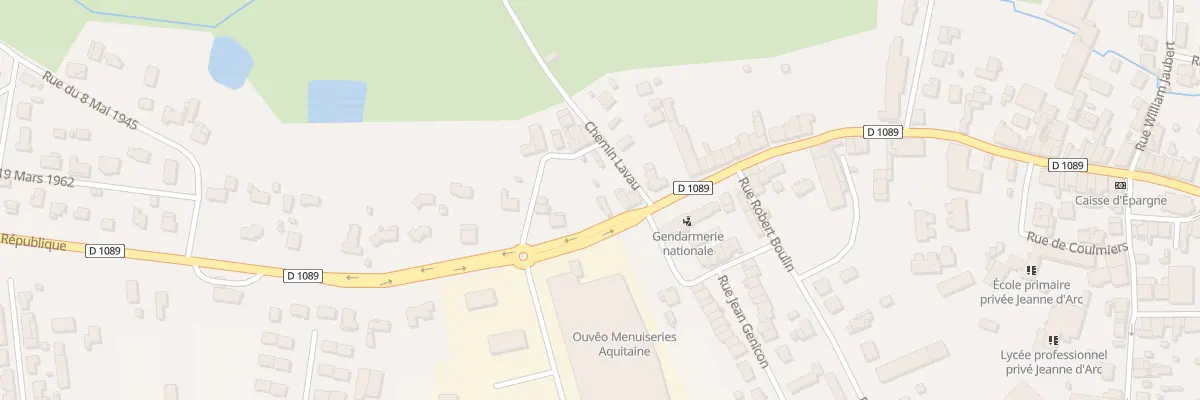 Plan du 207 Laveau Est à Saint-Médard-de-Guizières