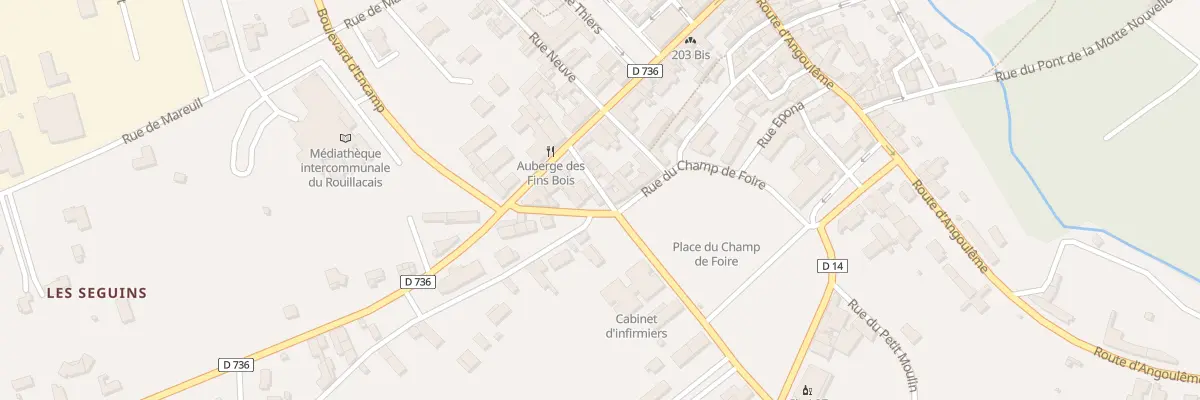 Plan du 58 Rue de la Borne à Rouillac