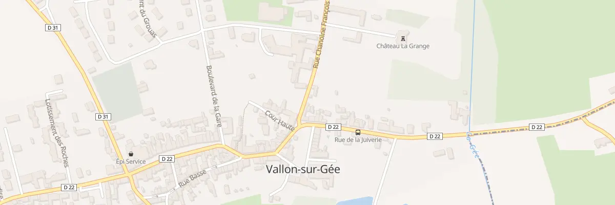 Plan du 2 Rue Chanoine François Pineau à Vallon-sur-Gée