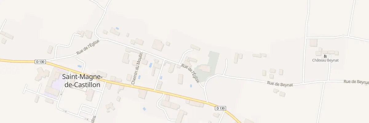Plan du 8 Rue de l’Eglise à Saint-Magne-de-Castillon