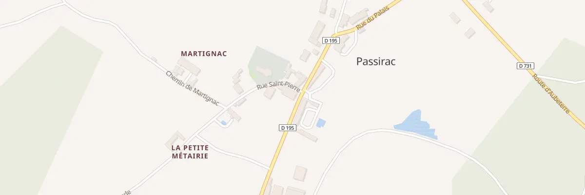 Plan du 20 Rue du Palais à Passirac