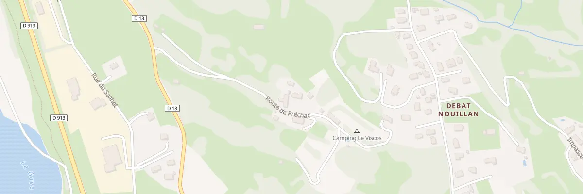 Plan du 18 Rte de Prechac à Beaucens