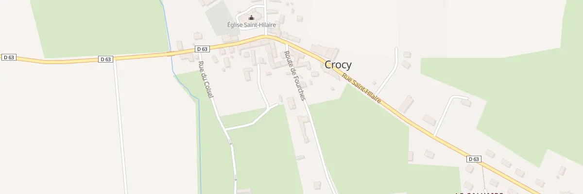 Plan du 6 Rte de Fourches à Crocy