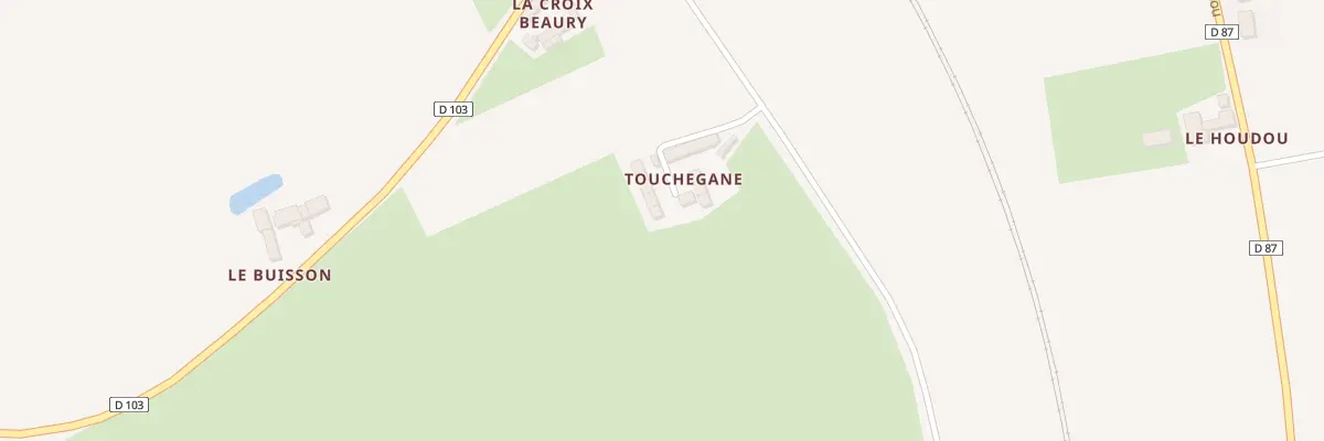 Plan du 5 Touchegane à Crissé