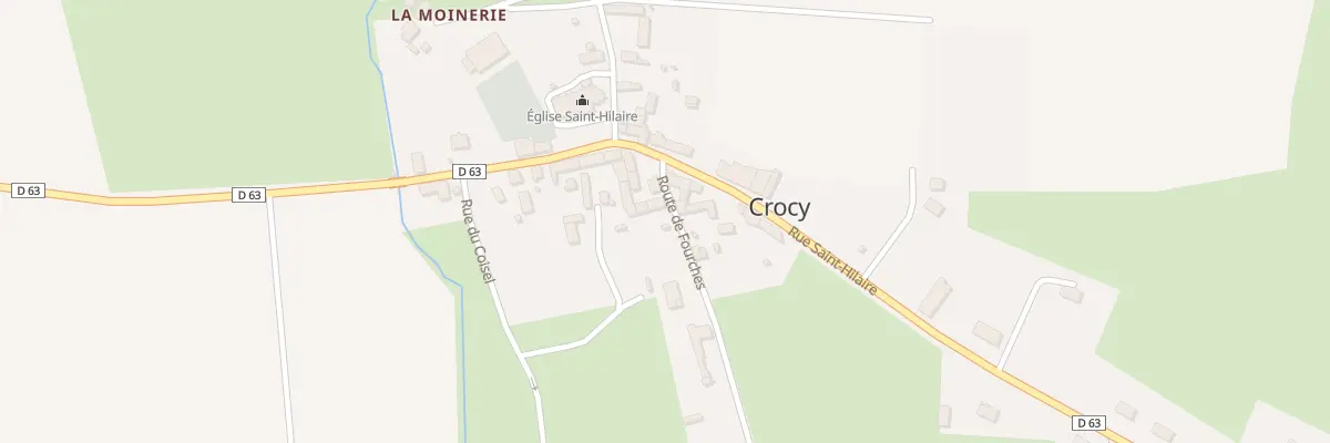 Plan du 4 Rte de Fourches à Crocy