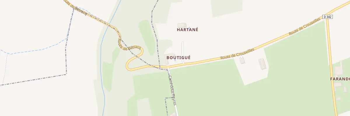 Plan du 4 Rte de Crouseilles à Bétracq