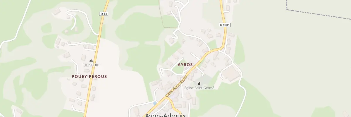Plan du 6 Rue Camin Deth Quilher à Ayros-Arbouix