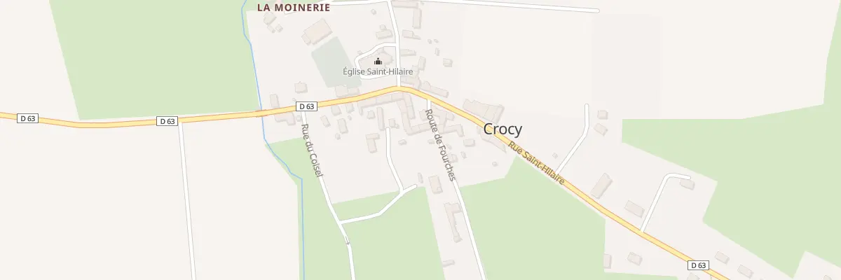 Plan du 3 Rte de Fourches à Crocy